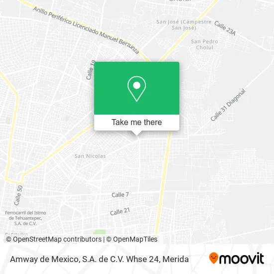 Amway de Mexico, S.A. de C.V. Whse 24 map