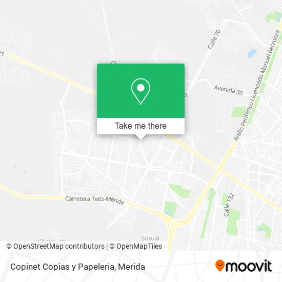 Mapa de Copinet Copias y Papeleria