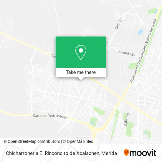 Mapa de Chicharroneria El Rinconcito de Xcalachen
