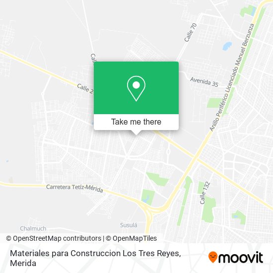 Materiales para Construccion Los Tres Reyes map