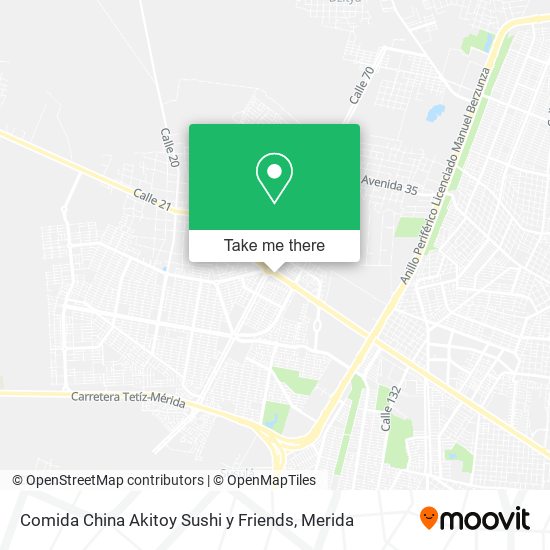 Comida China Akitoy Sushi y Friends map