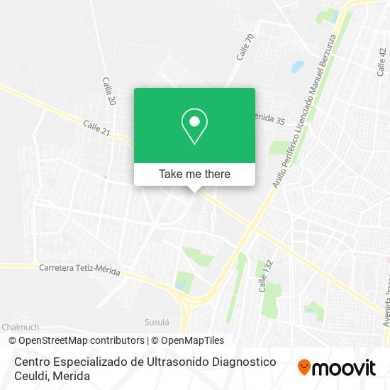 Centro Especializado de Ultrasonido Diagnostico Ceuldi map