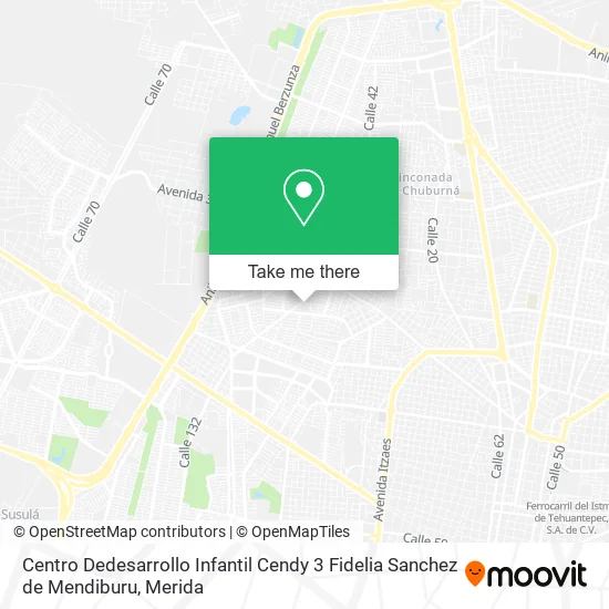 Mapa de Centro Dedesarrollo Infantil Cendy 3 Fidelia Sanchez de Mendiburu