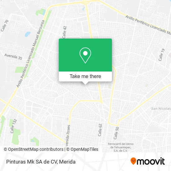 Mapa de Pinturas Mk SA de CV