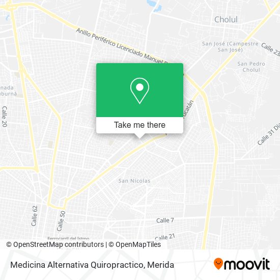 Medicina Alternativa Quiropractico map