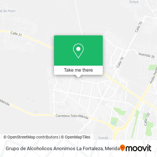 Grupo de Alcoholicos Anonimos La Fortaleza map