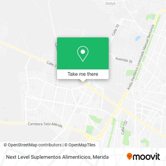 Mapa de Next Level Suplementos Alimenticios