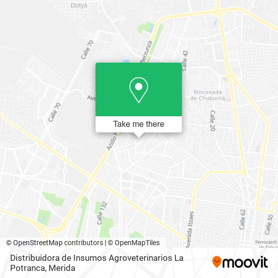 Distribuidora de Insumos Agroveterinarios La Potranca map