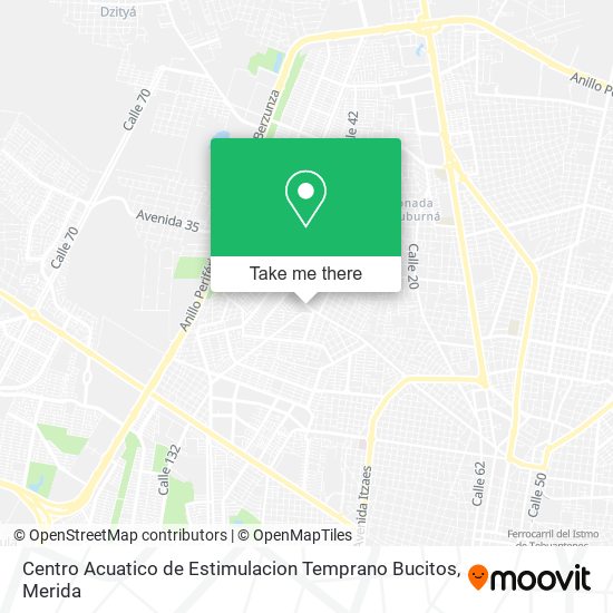 Mapa de Centro Acuatico de Estimulacion Temprano Bucitos