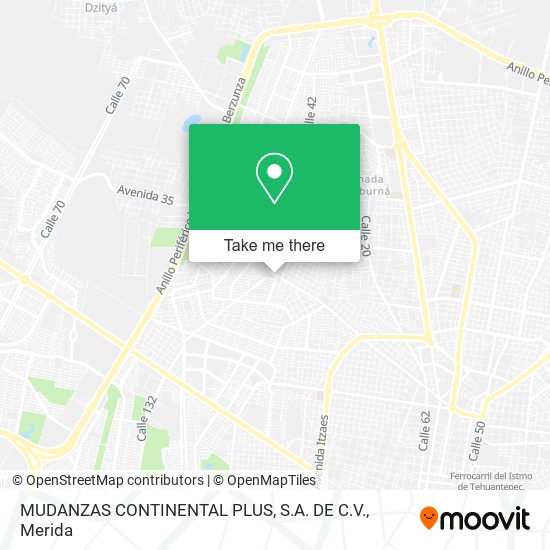 MUDANZAS CONTINENTAL PLUS, S.A. DE C.V. map