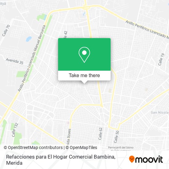 Refacciones para El Hogar Comercial Bambina map