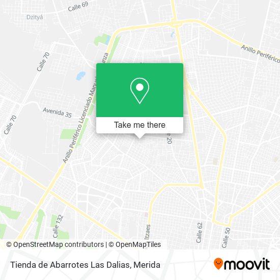 Tienda de Abarrotes Las Dalias map