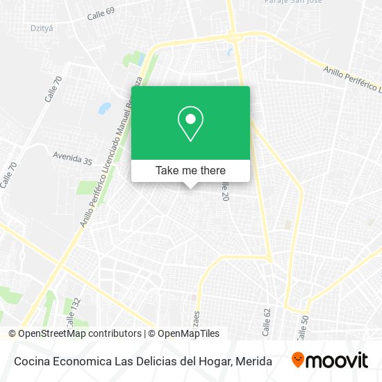 Cocina Economica Las Delicias del Hogar map