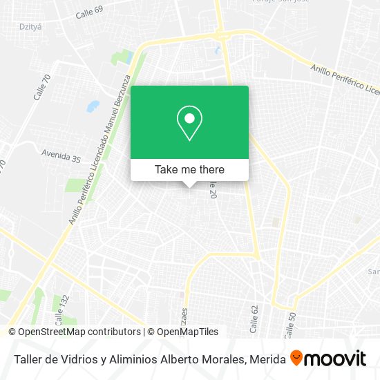 Taller de Vidrios y Aliminios Alberto Morales map
