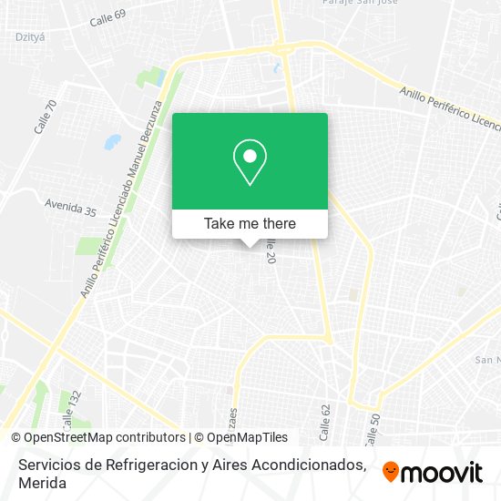 Servicios de Refrigeracion y Aires Acondicionados map