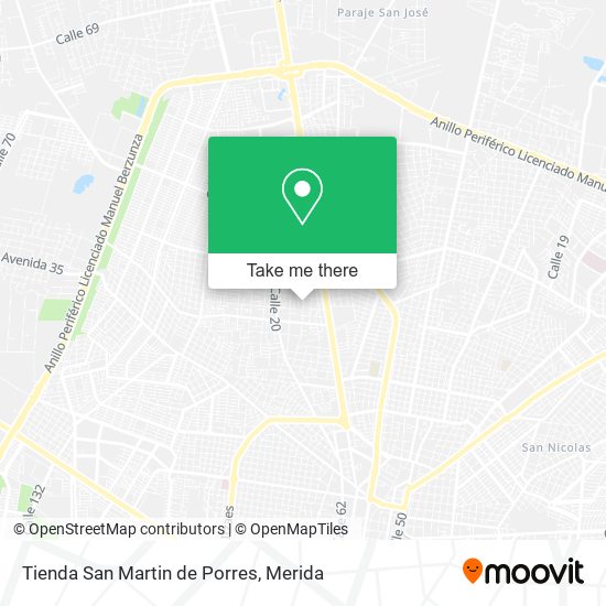 Tienda San Martin de Porres map
