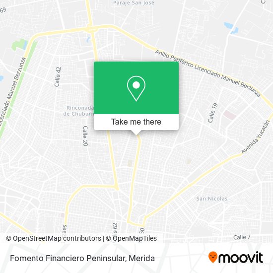 Mapa de Fomento Financiero Peninsular