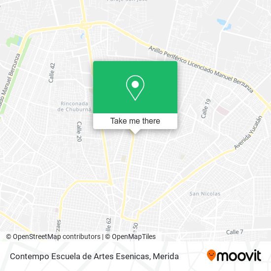 Mapa de Contempo Escuela de Artes Esenicas