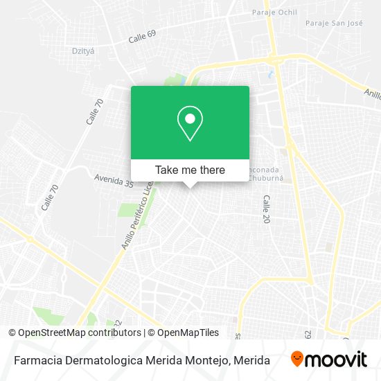 Farmacia Dermatologica Merida Montejo map