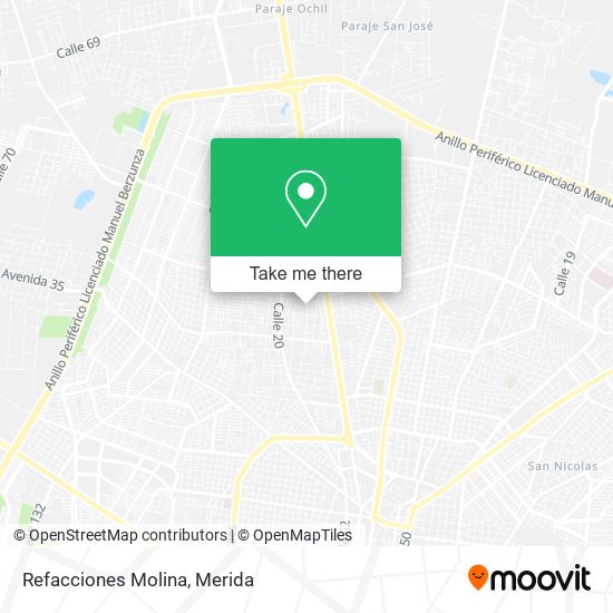 Refacciones Molina map