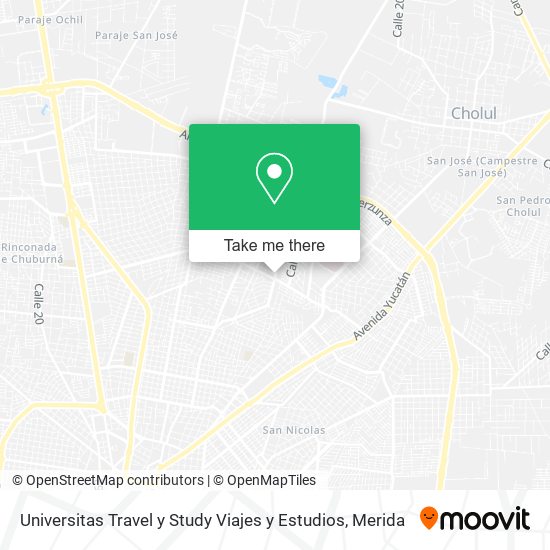 Universitas Travel y Study Viajes y Estudios map