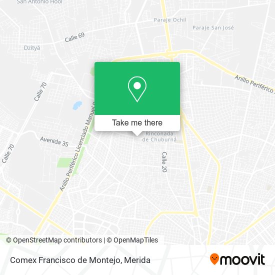 Comex Francisco de Montejo map