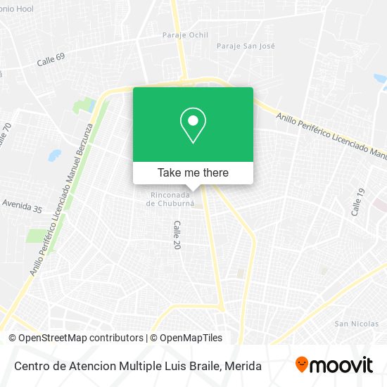 Centro de Atencion Multiple Luis Braile map