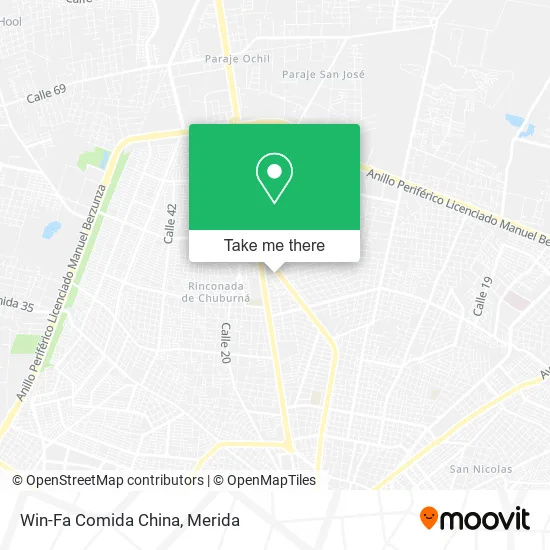 Mapa de Win-Fa Comida China