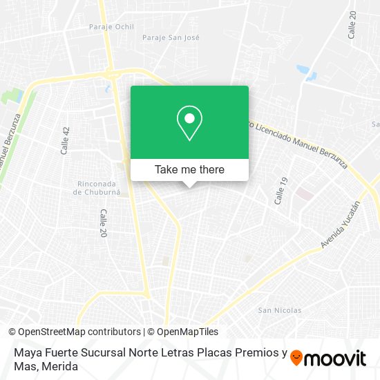 Maya Fuerte Sucursal Norte Letras Placas Premios y Mas map