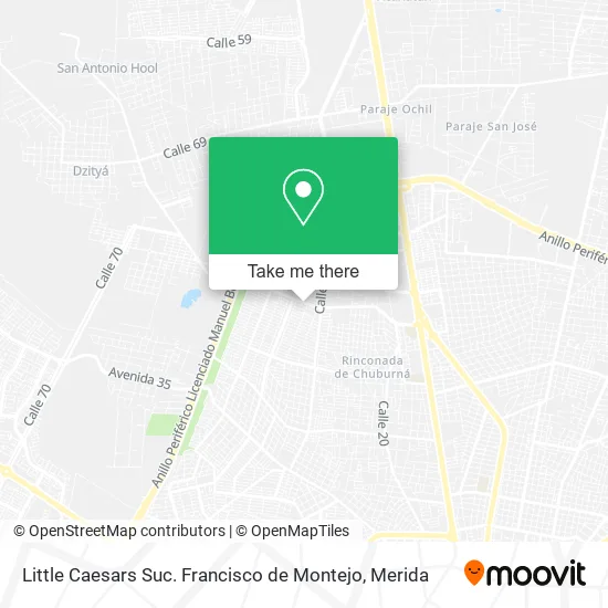 Mapa de Little Caesars Suc. Francisco de Montejo