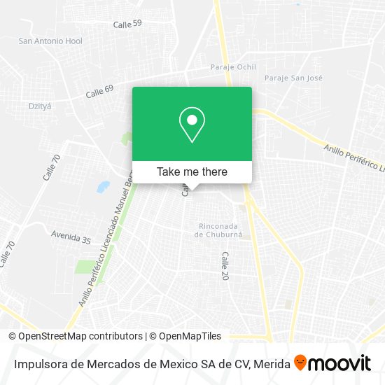Mapa de Impulsora de Mercados de Mexico SA de CV