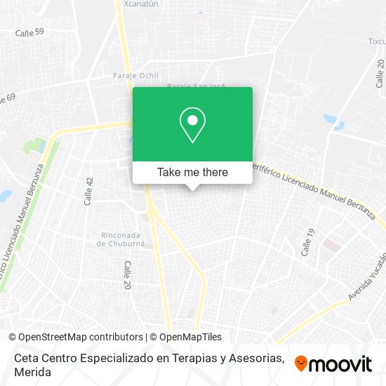 Mapa de Ceta Centro Especializado en Terapias y Asesorias