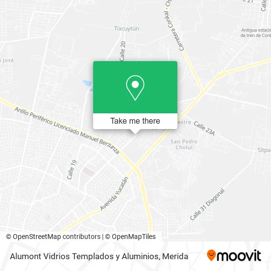 Mapa de Alumont Vidrios Templados y Aluminios
