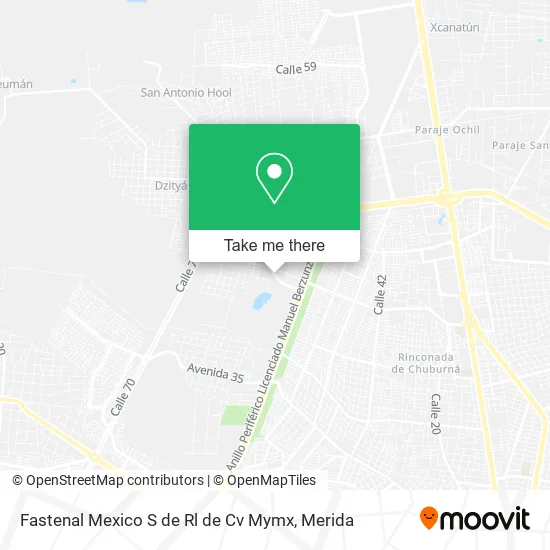 Mapa de Fastenal Mexico S de Rl de Cv Mymx