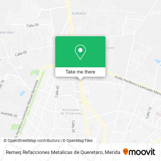 Mapa de Remeq Refacciones Metalicas de Queretaro