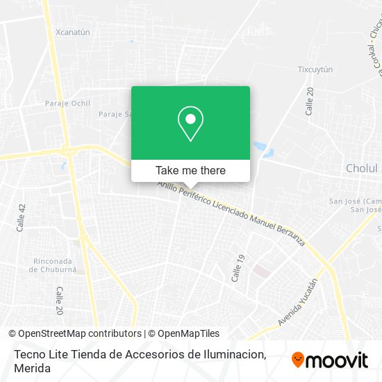 Tecno Lite Tienda de Accesorios de Iluminacion map