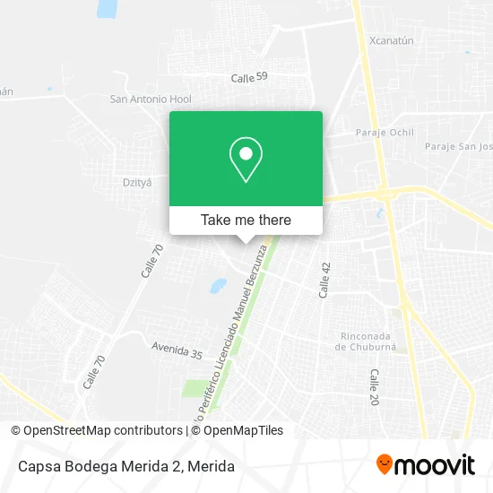 Mapa de Capsa Bodega Merida 2