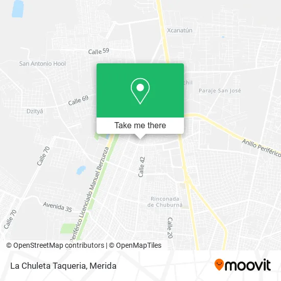 La Chuleta Taqueria map