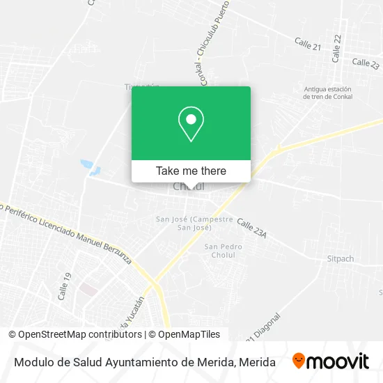 Modulo de Salud Ayuntamiento de Merida map