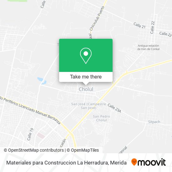 Mapa de Materiales para Construccion La Herradura