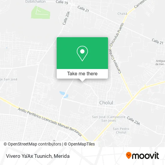 Mapa de Vivero Ya'Ax Tuunich