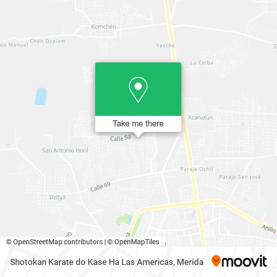 Mapa de Shotokan Karate do Kase Ha Las Americas
