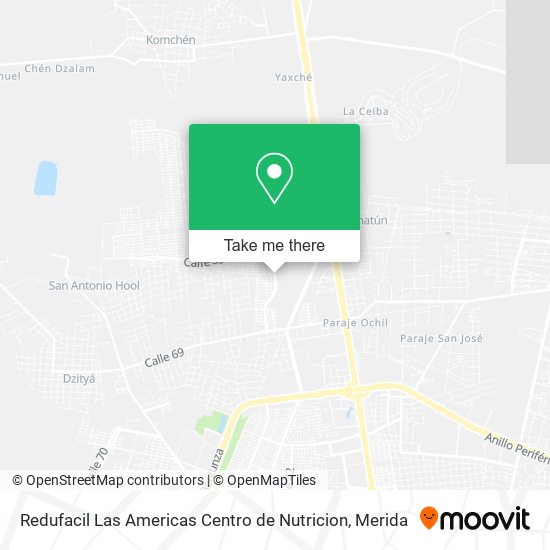 Redufacil Las Americas Centro de Nutricion map