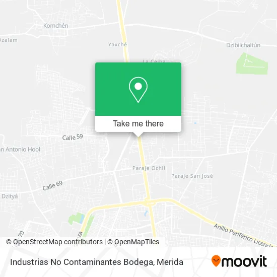 Industrias No Contaminantes Bodega map