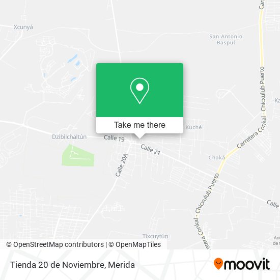 Tienda 20 de Noviembre map