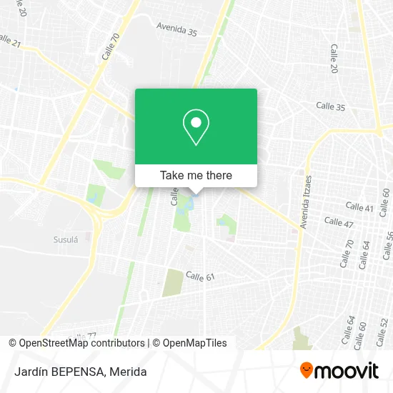 Jardín BEPENSA map