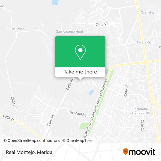 Real Montejo map