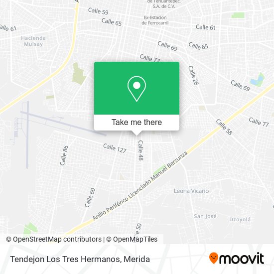Tendejon Los Tres Hermanos map