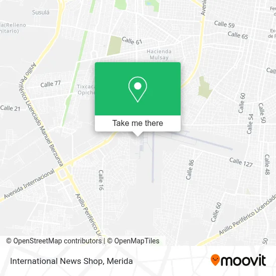International News Shop map