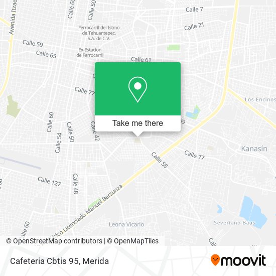 Mapa de Cafeteria Cbtis 95